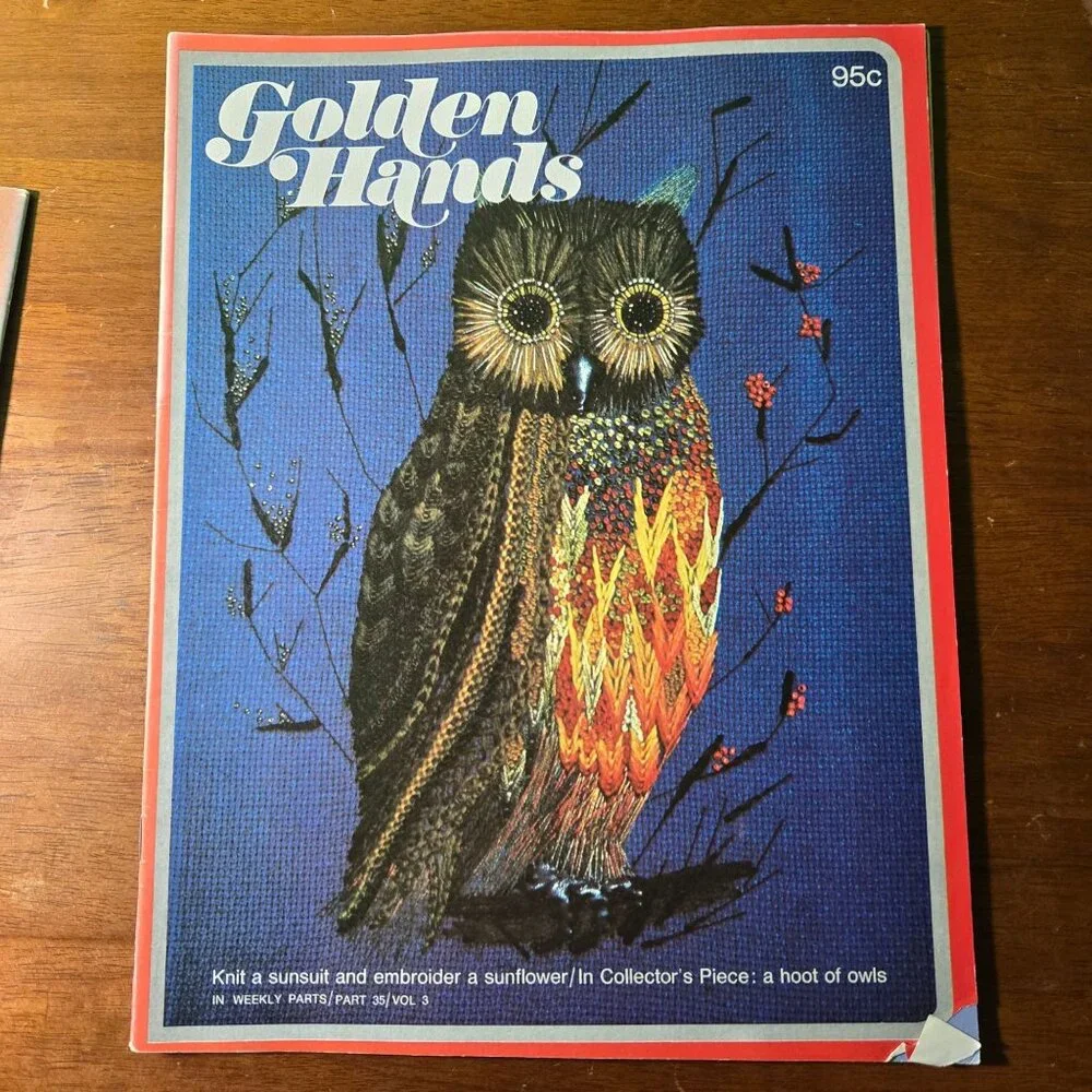 Golden Hands weekly magazine Part 32-36 Vol 3 Knitting Dressmaking Needlecraft